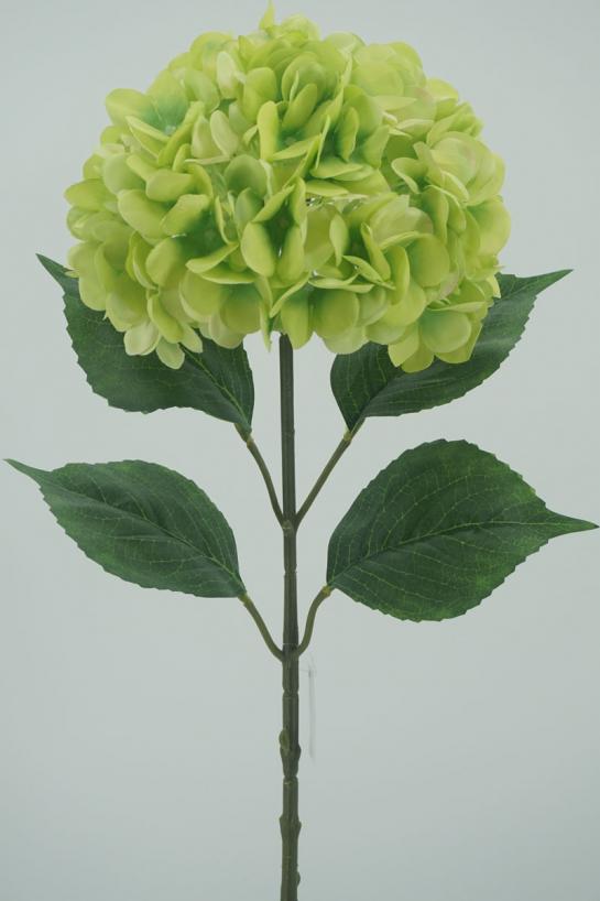 hydrangea dia 22cm ,stem 68cm with 4 media leaves